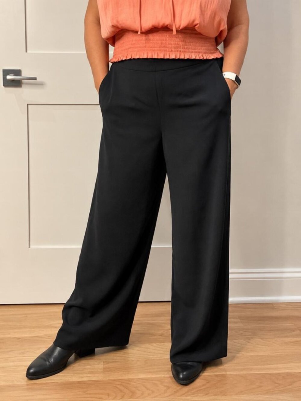 J.Crew Wide-Leg Jamie Pants Black Size 14